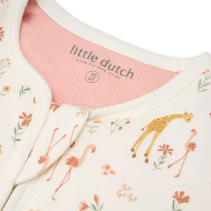 Sac de dormit pentru iarna din muselina de bumbac organic - Blooming Safari - Little Dutch