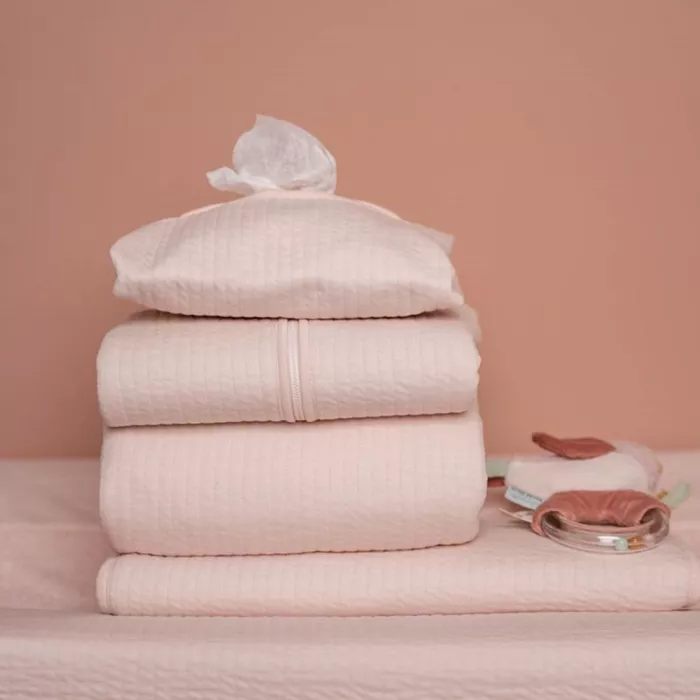 Sac de dormit cu maneci detasabile - Pure Soft Pink - Little Dutch