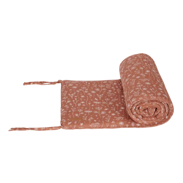 Protectie pentru patut - Wild Flowers Rust - Little Dutch