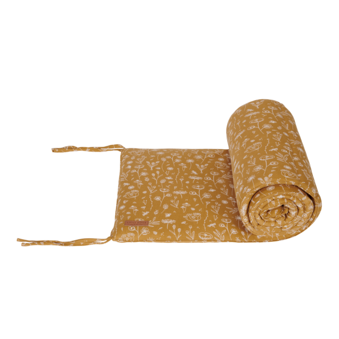 Protectie pentru patut - Wild Flowers Ochre - Little Dutch Protectie pentru patut - Wild Flowers Ochre - Little Dutch
