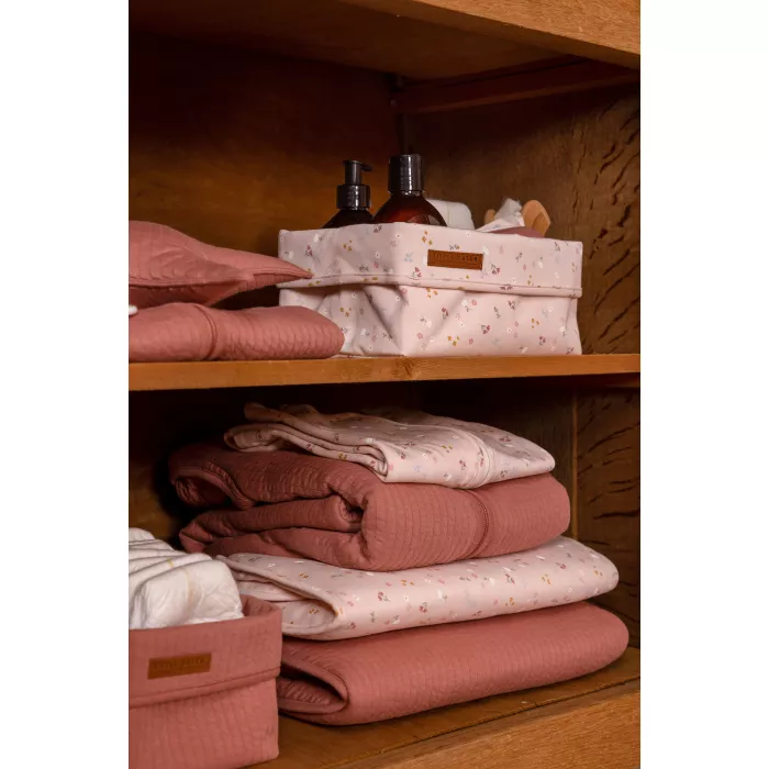 Protectie pentru patut - Little Pink Flowers - Little Dutch