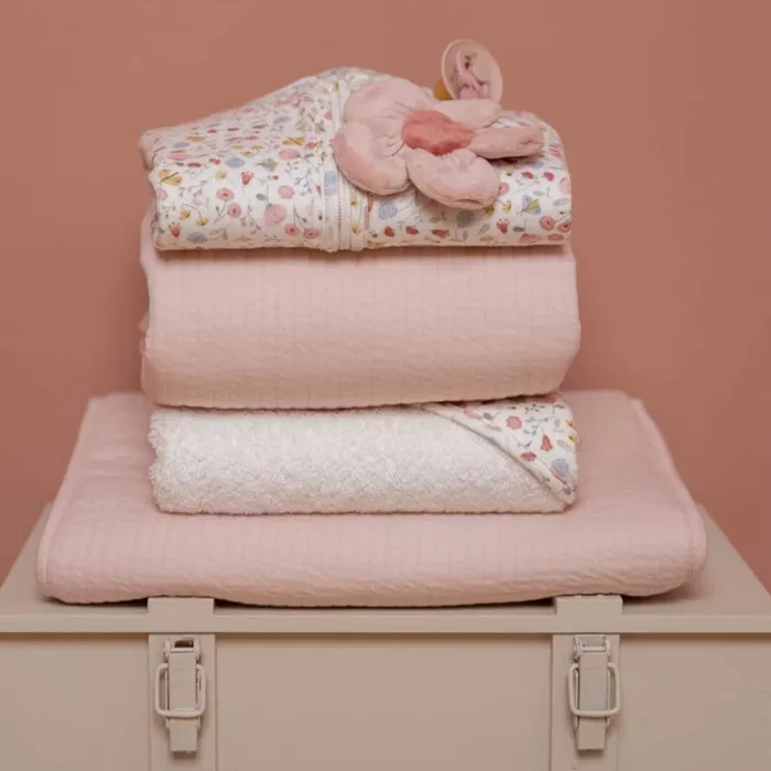 Patura de vara din bumbac - Pure Soft Pink - Little Dutch