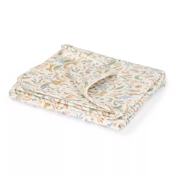 Patura din muselina de bumbac organic - Safari Wonders - Little Dutch