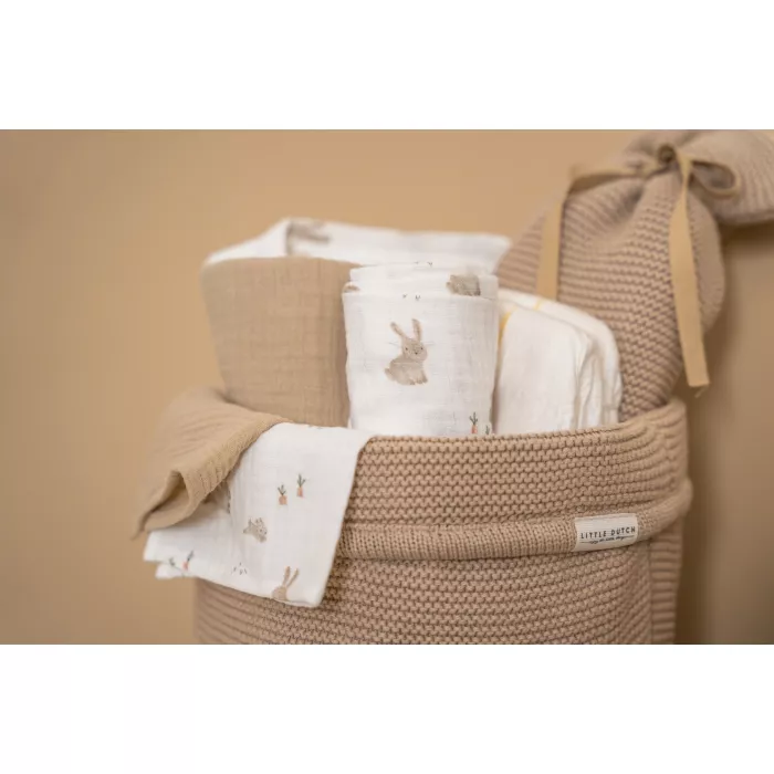 Sac de dormit pentru vara - Baby Bunny - Beige - Little Dutch