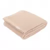 Paturica tricotata pentru patut - Beige - 70 x 100 cm - Little Dutch