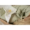 Cuvertura matlasata pentru patut - Blueberry Leaves - 70 x 100 cm - Little Dutch
