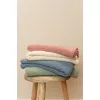 Paturica tricotata pentru patut - Pure Soft White - 70 x 100 cm - Little Dutch