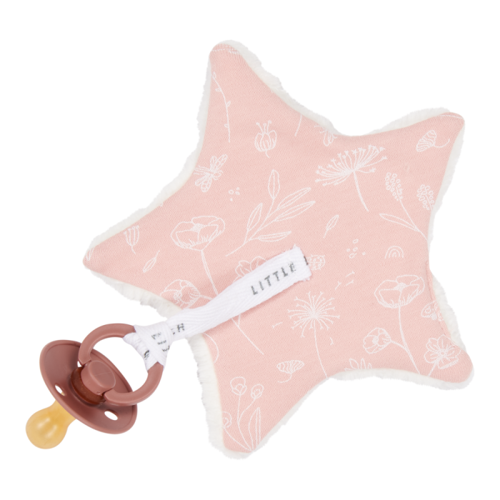 Suport pentru suzeta - steluta - Wild Flowers Pink - Little Dutch Suport pentru suzeta - steluta - Wild Flowers Pink - Little Dutch