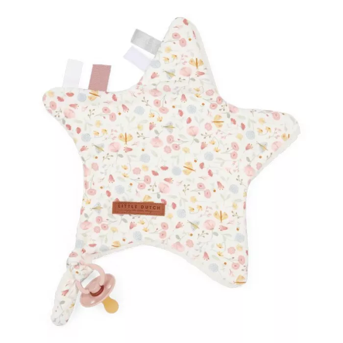 Doudou comforter pentru bebelusi - Steluta - Flowers & Butterflies - Little Dutch