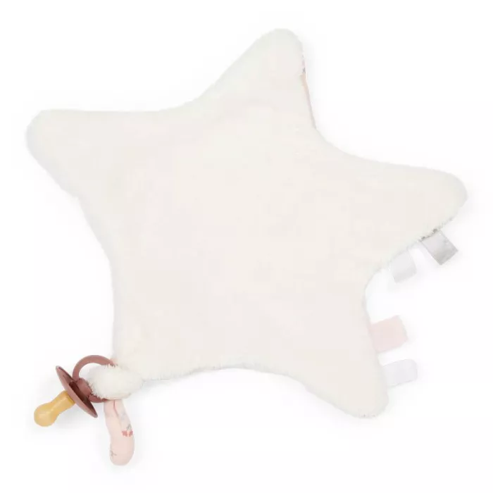 Doudou comforter pentru bebelusi - steluta - Little Pink Flowers - Little Dutch