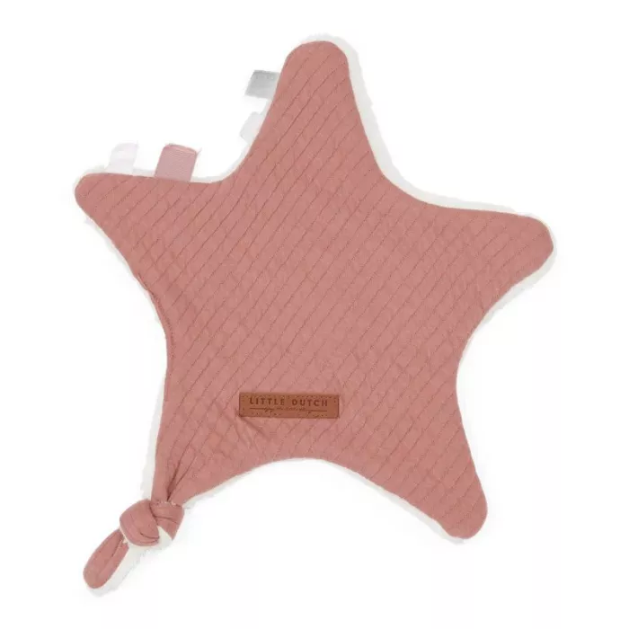 Doudou comforter pentru bebelusi - steluta - Pure Pink Blush - Little Dutch