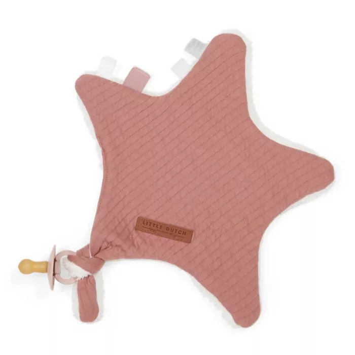 Doudou comforter pentru bebelusi - steluta - Pure Pink Blush - Little Dutch