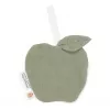 Suport pentru suzeta din muselina de bumbac organice - Apple Olive - Little Farm - Little Dutch