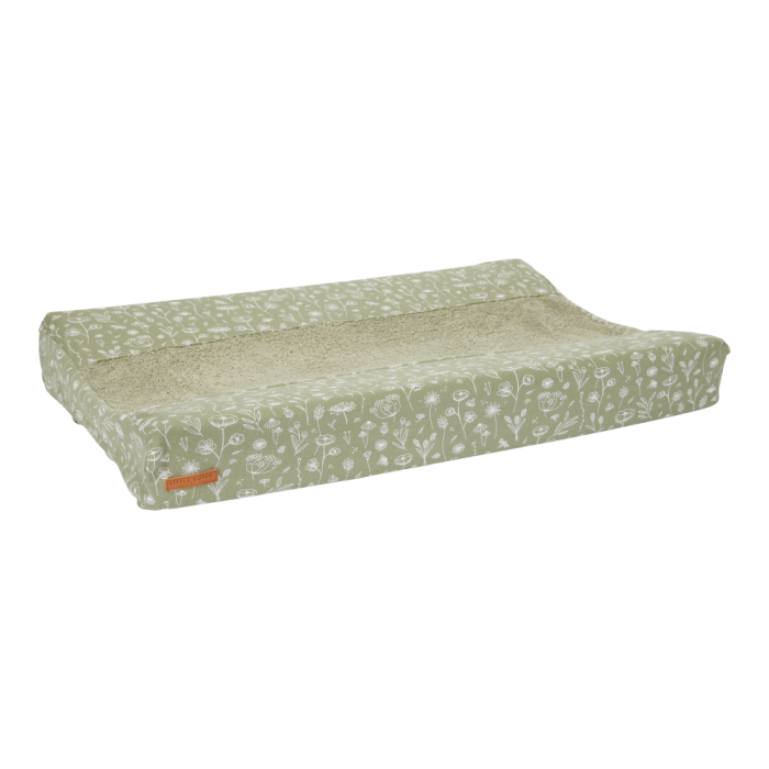Husa pentru salteluta pentru schimbat scutece - Wild Flowers Olive - Little Dutch Husa pentru salteluta pentru schimbat scutece - Wild Flowers Olive - Little Dutch