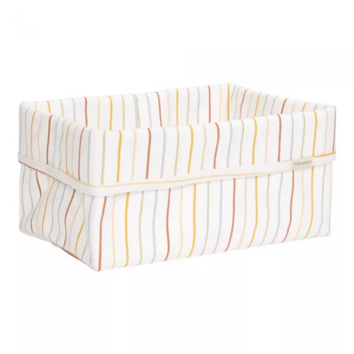 Cos de depozitare din bumbac - Vintage Sunny Stripes - Little Dutch