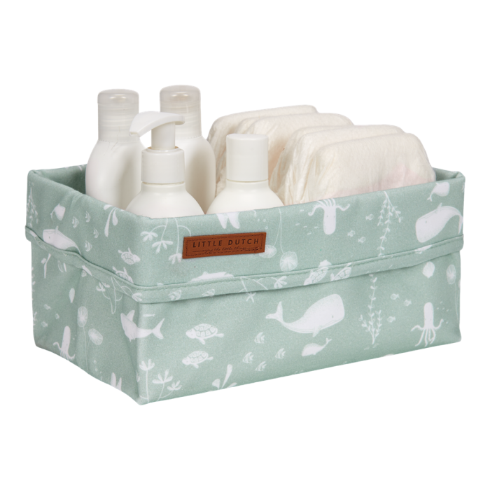 Cos de depozitare din bumbac - Ocean Mint - Little Dutch Cos de depozitare din bumbac - Ocean Mint - Little Dutch