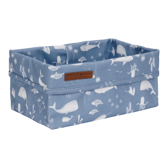 Cos de depozitare din bumbac - Ocean Blue - Little Dutch Cos de depozitare din bumbac - Ocean Blue - Little Dutch