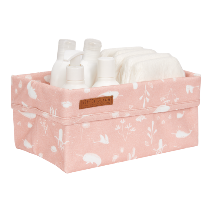 Cos de depozitare din bumbac - Ocean Pink - Little Dutch Cos de depozitare din bumbac - Ocean Pink - Little Dutch