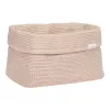 Cos de depozitare din tricot de bumbac organic - mare - Beige - Little Dutch