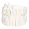 Cos de depozitare rotund pentru comoda de infasat - Vintage Sunny Stripes - Little Dutch