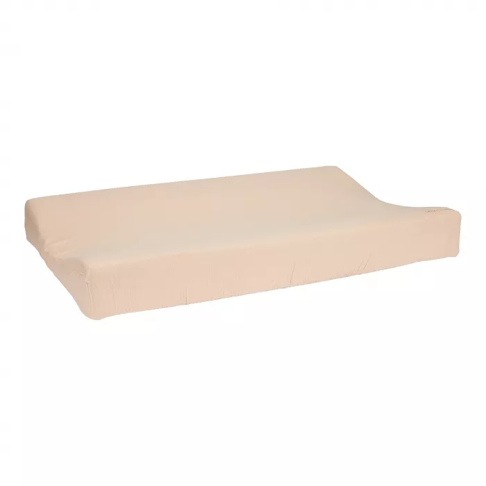 Husa pentru salteluta pentru schimbat scutece din muselina - Pure Beige - Little Dutch