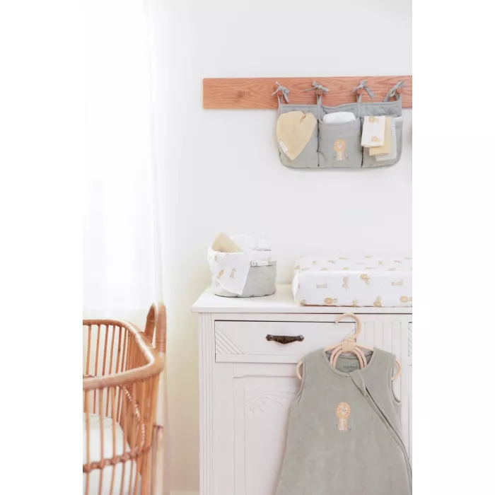 Husa pentru salteluta pentru schimbat scutece din bumbac organic - Leo Safari - Little Dutch