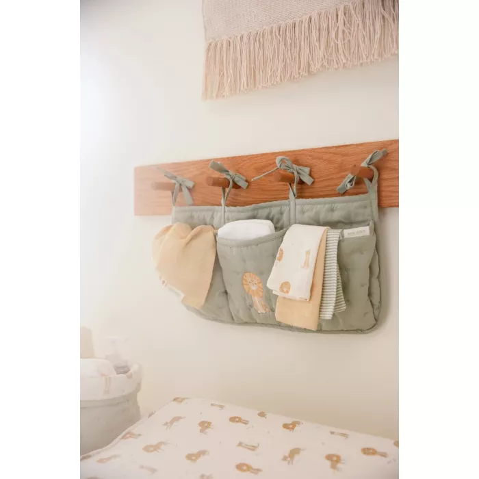 Husa pentru salteluta pentru schimbat scutece din bumbac organic - Leo Safari - Little Dutch