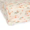 Husă din Muselină pentru Saltea de Schimbat, Print Blooming Safari