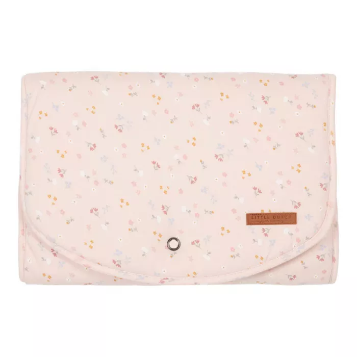 Salteluta portabila pentru schimbat scutece - Little Pink Flowers - Little Dutch