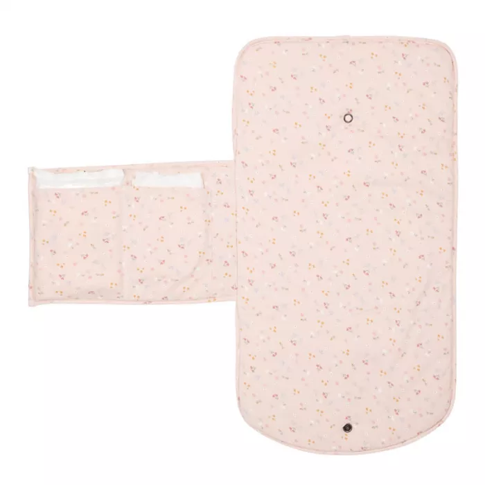 Salteluta portabila pentru schimbat scutece - Little Pink Flowers - Little Dutch