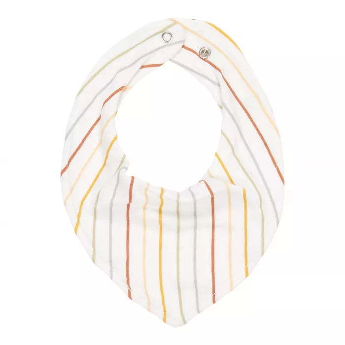 Baveta bandana dublata - Vintage Sunny Stripes - Little Dutch
