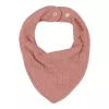 Baveta bandana dublata - Pure Pink Blush - Little Dutch