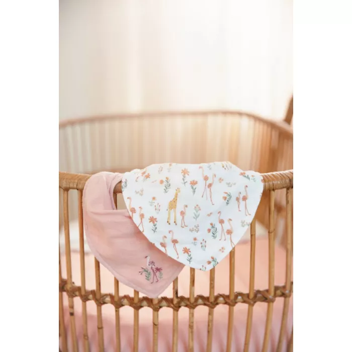 Set de 2 Bavete Bandana, Nuanțe Roz