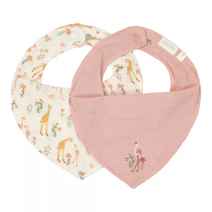 Set de 2 Bavete Bandana, Nuanțe Roz