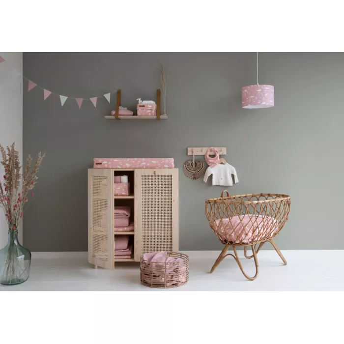 Muselina din bumbac - set 2 bucati - Ocean Pink/Pure Pink - Little Dutch