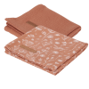 Muselina din bumbac - set 2 bucati - Wild Flowers Rust/ Pure Rust - Little Dutch Muselina din bumbac - set 2 bucati - Wild Flowers Rust/ Pure Rust - Little Dutch