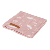 Muselina din bumbac - 120 x 120 cm - Ocean Pink - Little Dutch Muselina din bumbac - 120 x 120 cm - Ocean Pink - Little Dutch