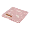 Muselina din bumbac - 120 x 120 cm - Ocean Pink - Little Dutch
