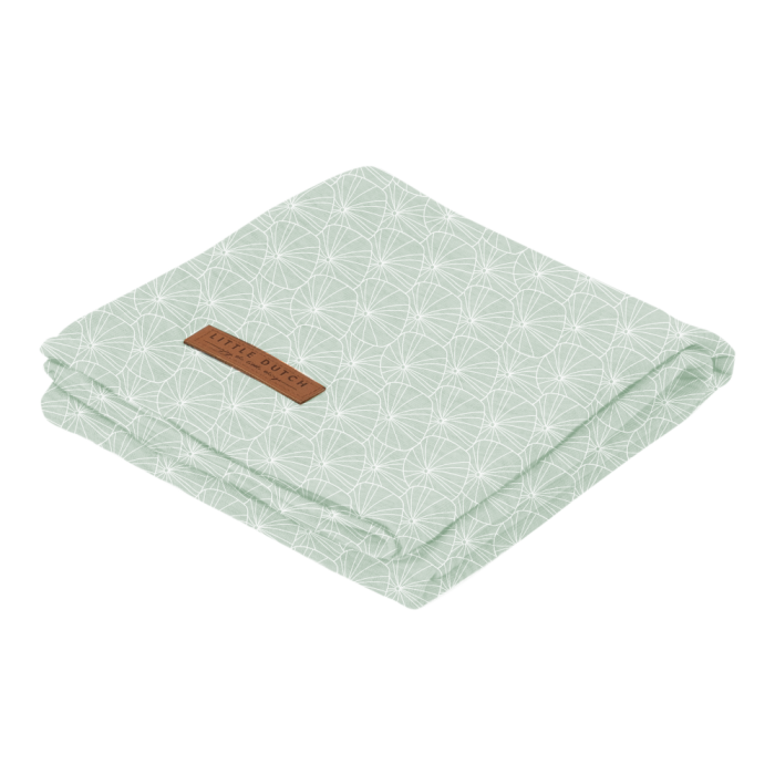 Muselina din bumbac - 120 x 120 cm - Lily Leaves Mint - Little Dutch Muselina din bumbac - 120 x 120 cm - Lily Leaves Mint - Little Dutch