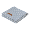Muselina din bumbac - 120 x 120 cm - Lily Leaves Blue - Little Dutch Muselina din bumbac - 120 x 120 cm - Lily Leaves Blue - Little Dutch