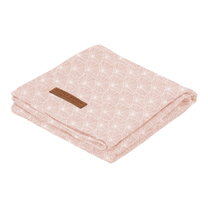 Muselina din bumbac - 120 x 120 cm - Lily Leaves Pink - Little Dutch Muselina din bumbac - 120 x 120 cm - Lily Leaves Pink - Little Dutch