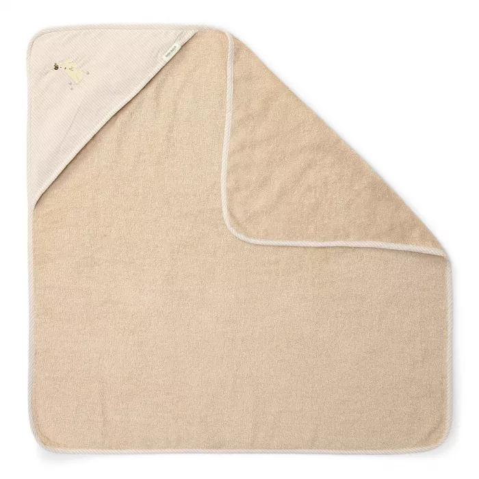 Prosop cu gluga - Bunny - 75 x 75 cm - Newborn Naturals - Little Dutch