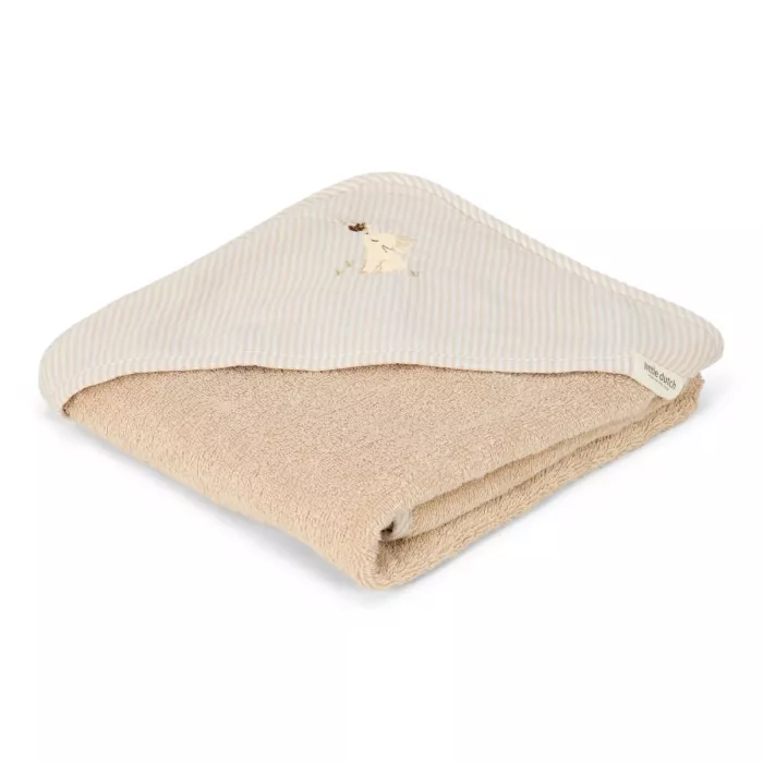Prosop cu gluga - Bunny - 75 x 75 cm - Newborn Naturals - Little Dutch