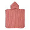 Poncho pentru plaja din bumbac - Jacquard Terry Pink Blush - Little Dutch