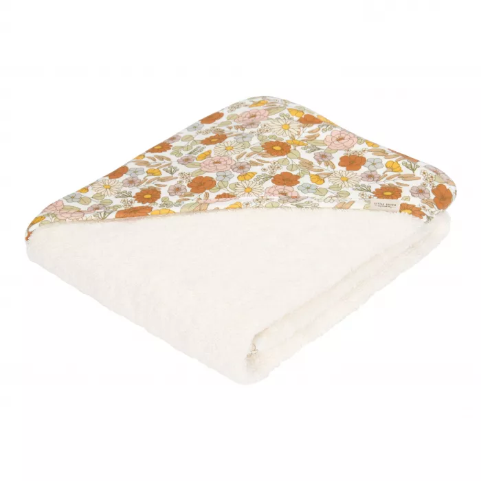 Prosop cu gluga - 100 x 100 cm - Vintage Little Flowers - Little Dutch