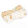 Muselina din bumbac organic - set 2 bucati -  Yellow /Leo Safari - Little Dutch