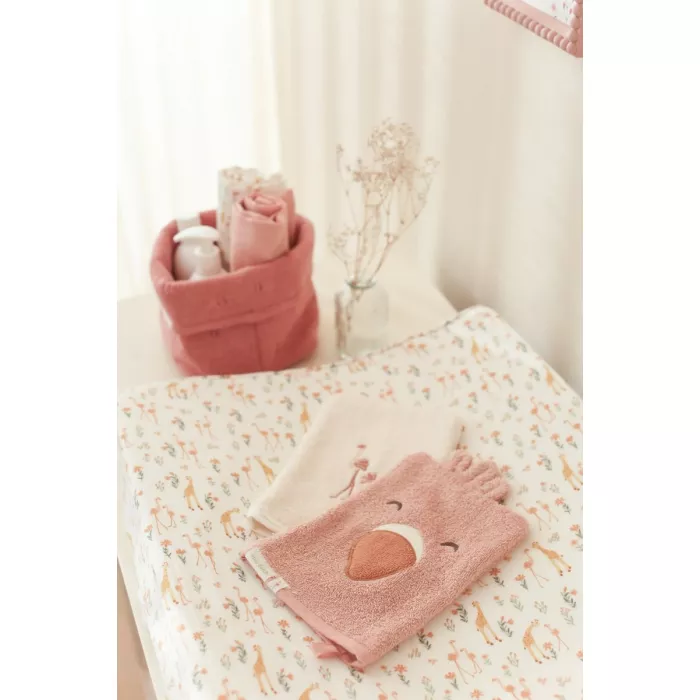Manusa pentru baie - set 2 bucati - Flamingo Pink - Little Dutch