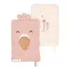 Manusa pentru baie - set 2 bucati - Flamingo Pink - Little Dutch