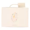 Set cadou din bumbac organic pentru bebelusi - Flamingo Roz - Little Dutch