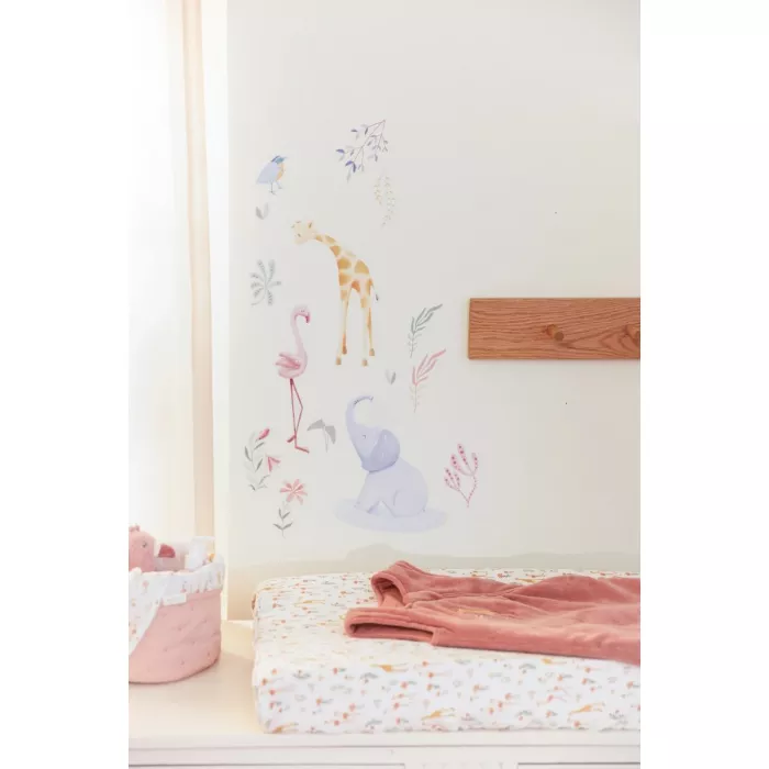 Autocolante pentru perete - Blooming Safari - Little Dutch
